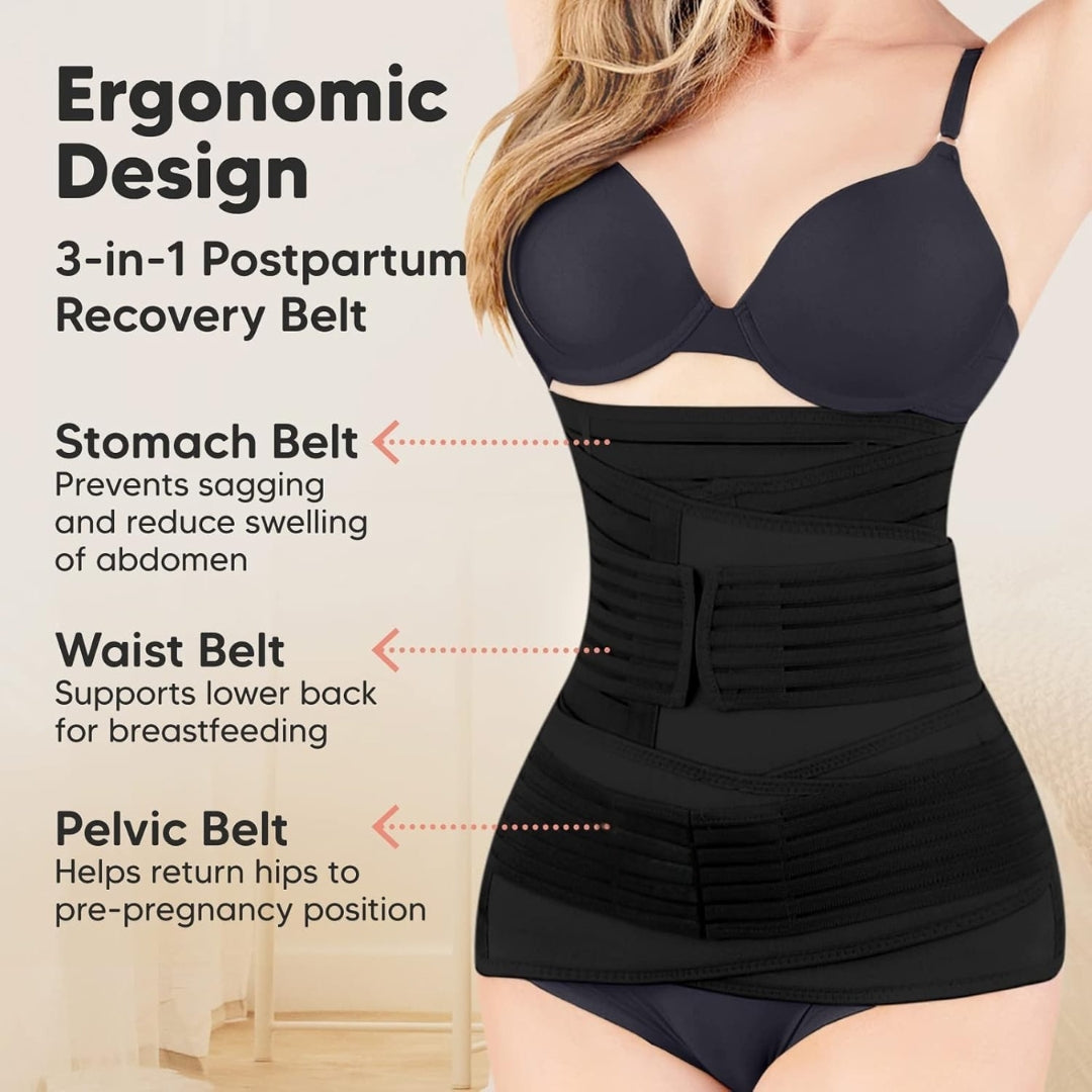 Upyogaa 3-in-1 Postpartum Belly Band – Abdominal Belt for Post-Pregnancy Recovery 1 Year Warranty