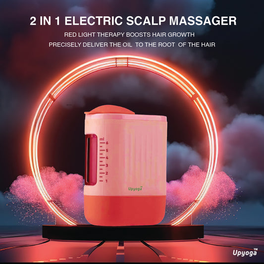 Upyogaa Red Light Therapy Electric Scalp Massager & Hair Oil Applicator | 1 Year Warranty