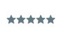 5 stars vector in hex #6e7b80  with no background 