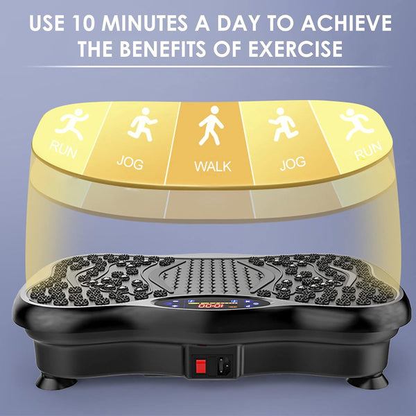Upyogaa Vibration Plate | Fitness Platform Exercise Machine | Vibrating Lymphatic Drainage Shaking | Full Body Shaker Workout Vibrate Stand Shake Board | Sport Gym for Weight Loss Fat Burner for Women Men
