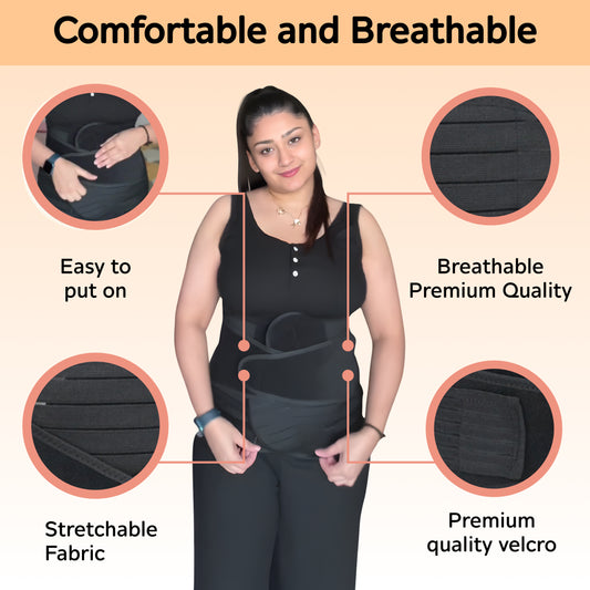 Upyogaa 3-in-1 Postpartum Belly Band – Abdominal Belt for Post-Pregnancy Recovery 1 Year Warranty