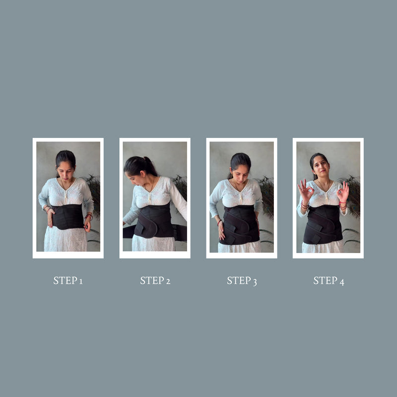 Upyogaa 3-in-1 Postpartum Belly Band – Abdominal Belt for Post-Pregnancy Recovery 1 Year Warranty