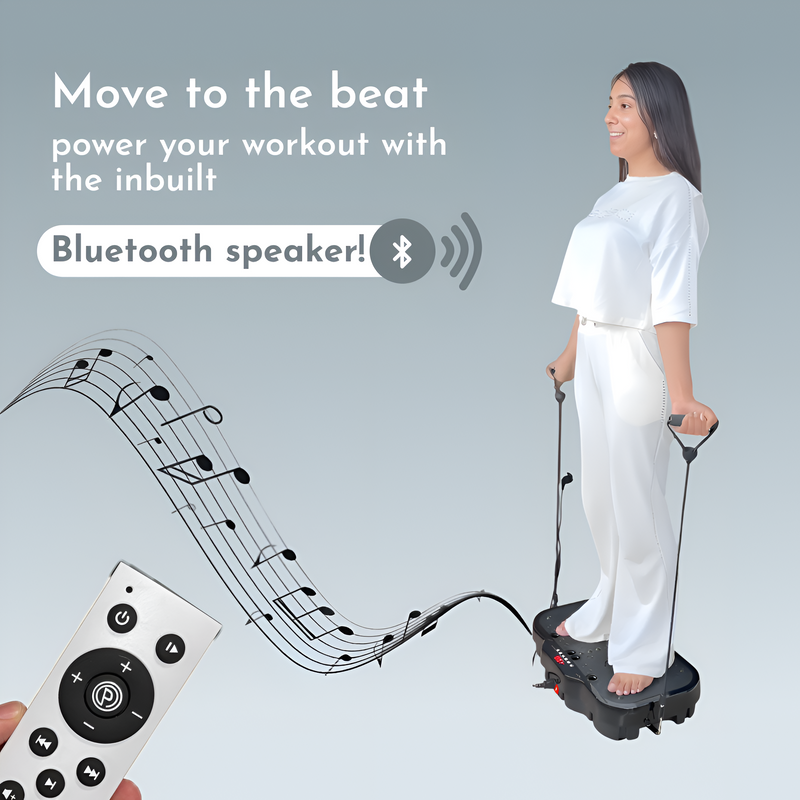 Upyogaa Vibration Plate Exercise Machine – Full-Body Workout, Lymphatic Drainage, 8000 Vibrations/min | 200 Speed Levels | Power - 200Watt | Max 190 KG Capacity | 1 Year Warranty