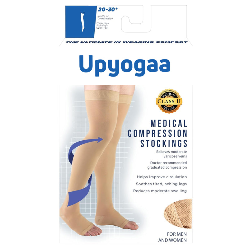 Upyogaa Medical Compression Stockings — Thigh-High (15-20 / 20-30 / 30-40 mmHg)