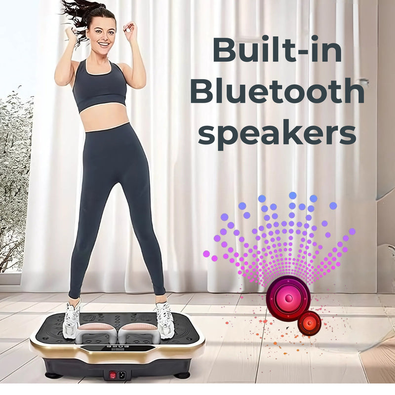 Upyogaa Vibration Plate Exercise Machine – Full-Body Workout, Lymphatic Drainage, 8000 Vibrations/min | 200 Speed Levels | Power - 200Watt | 140 KG-190 KG Capacity | 1 Year Warranty