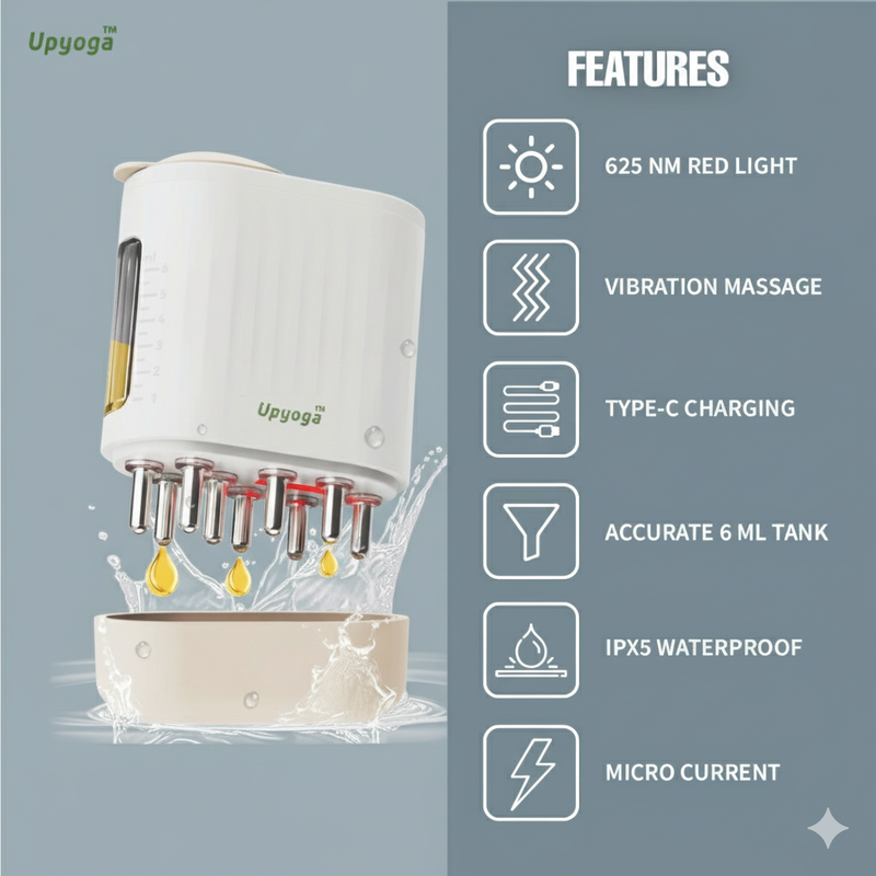 Upyogaa Red Light Therapy Electric Scalp Massager & Hair Oil Applicator | 1 Year Warranty