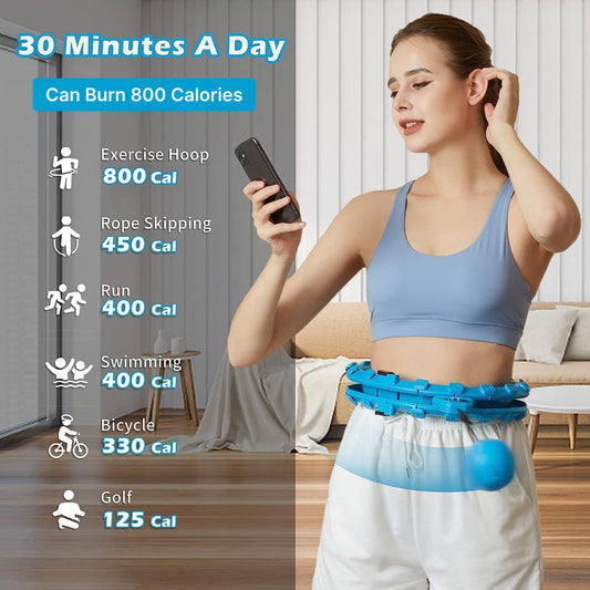 Cardio Training Hula Hoop with timer | 1 Year Warranty