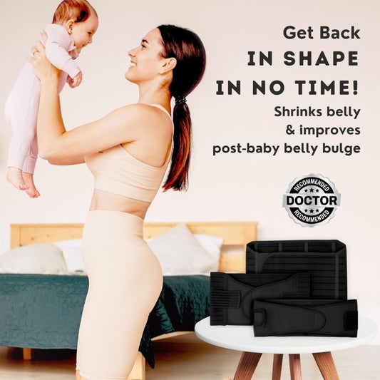 Upyogaa 3-in-1 Postpartum Belly Band – Abdominal Belt for Post-Pregnancy Recovery 1 Year Warranty