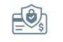 secure payment icon in hex #6e7b80 shade