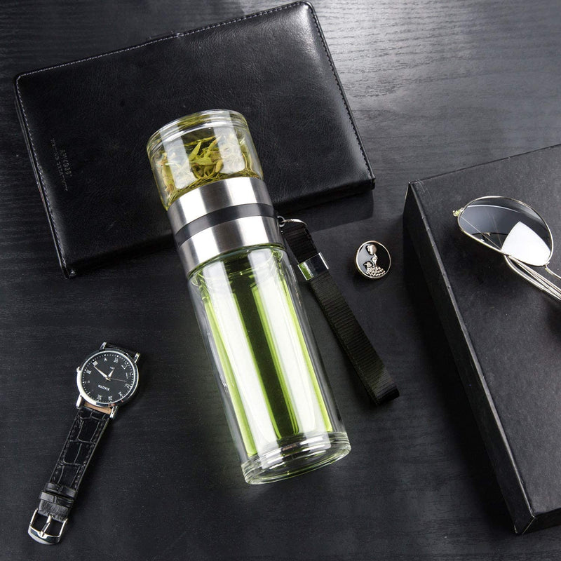 Upyogaa Sense - Double-Wall Glass Tea Infuser